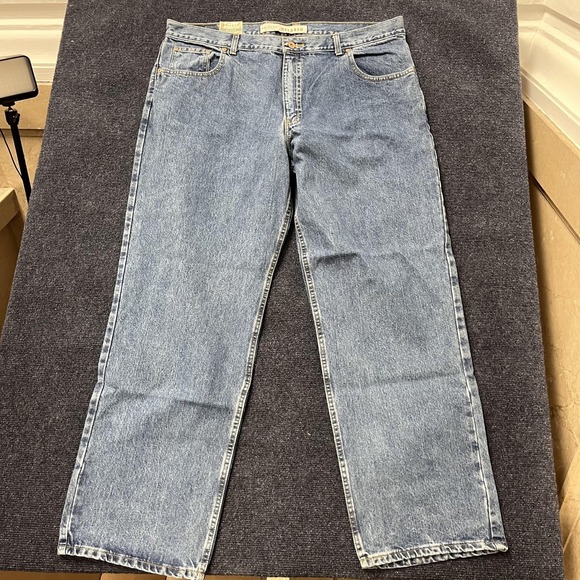 Vintage Arizona Jean Company Jeans Mens 42x32 Relaxed Stone Wash Denim Tapered - Picture 7 of 14